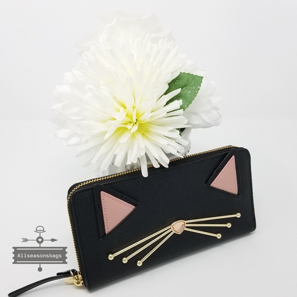 Kate spade cat wallet jazz things up black - Picture 3 of 8